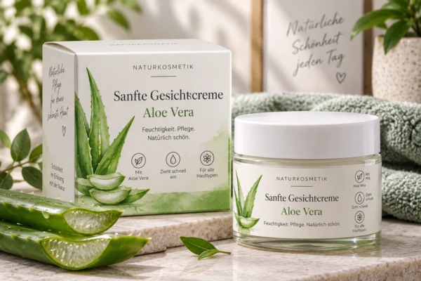 Sanfte Gesichtscreme Aloe Vera